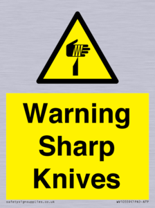 Warning Sharp Knives